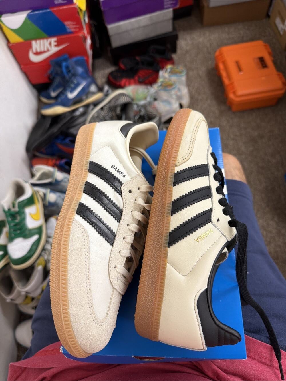 Size 7 - adidas Samba OG Cream White Sand Strata W
